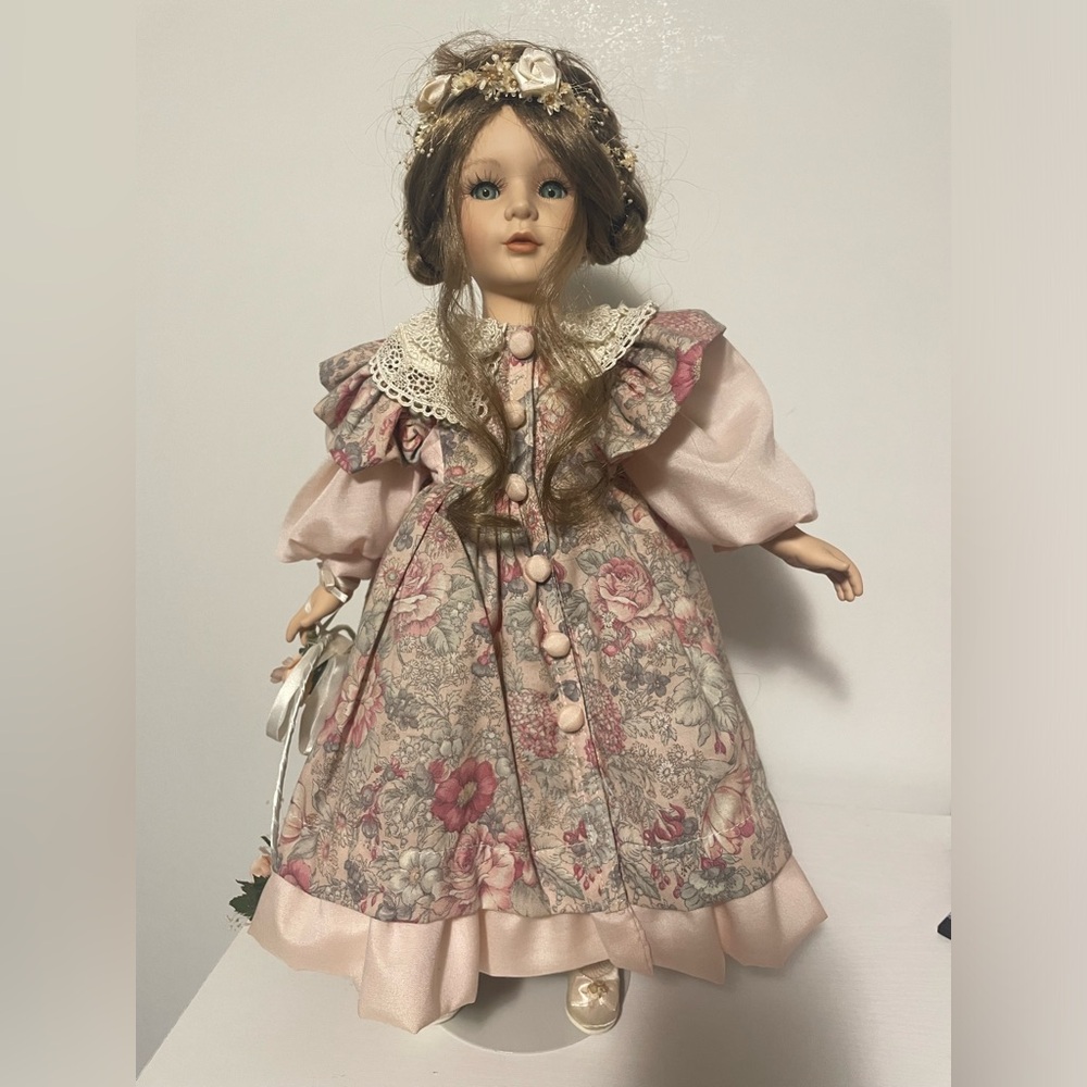Beautiful 18” Porcelain Doll by Seymour Mann